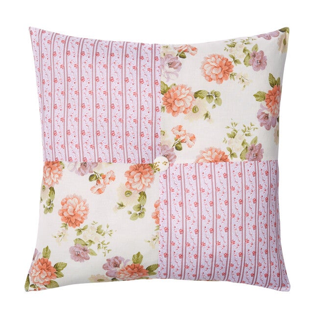 Alexis 16 inchesSq. Pillow, ECRU ROSE, hi-res image number 0