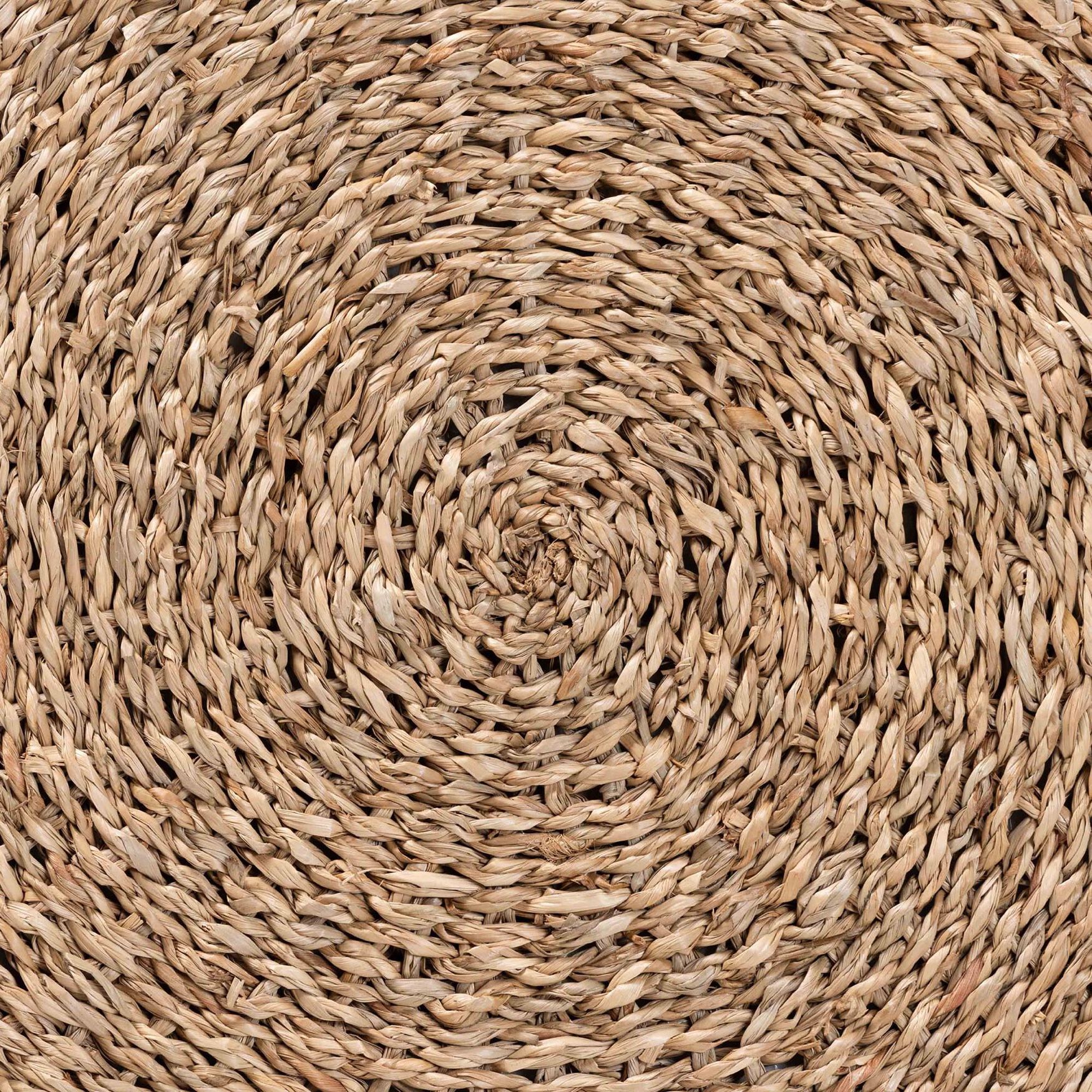 Wickham Modern Bohemian Natural Brown Seagrass Ottoman Footstool, , alternate image number 9