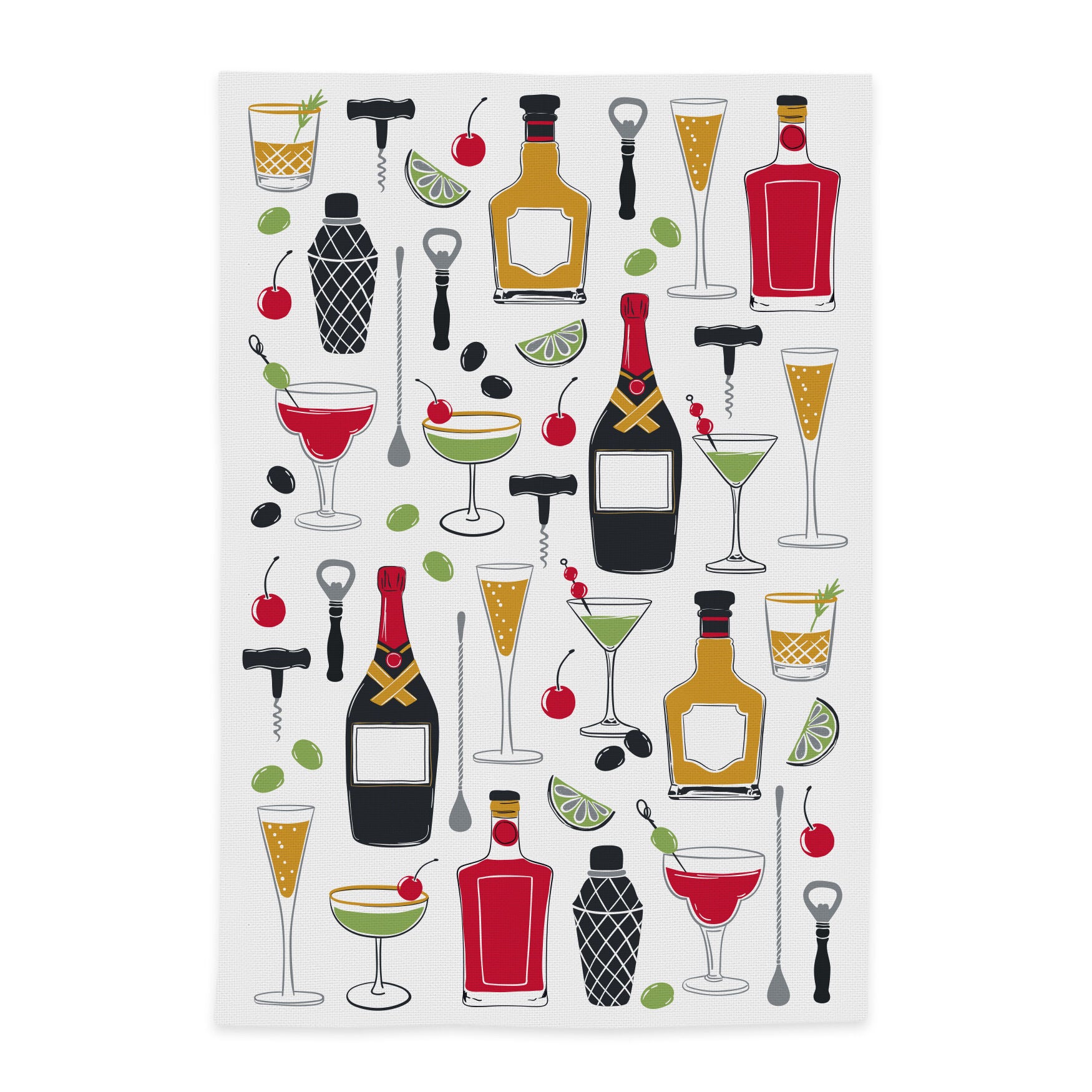 Fun Designer Print Kitchen Towel, Set 2, , alternate image number 5