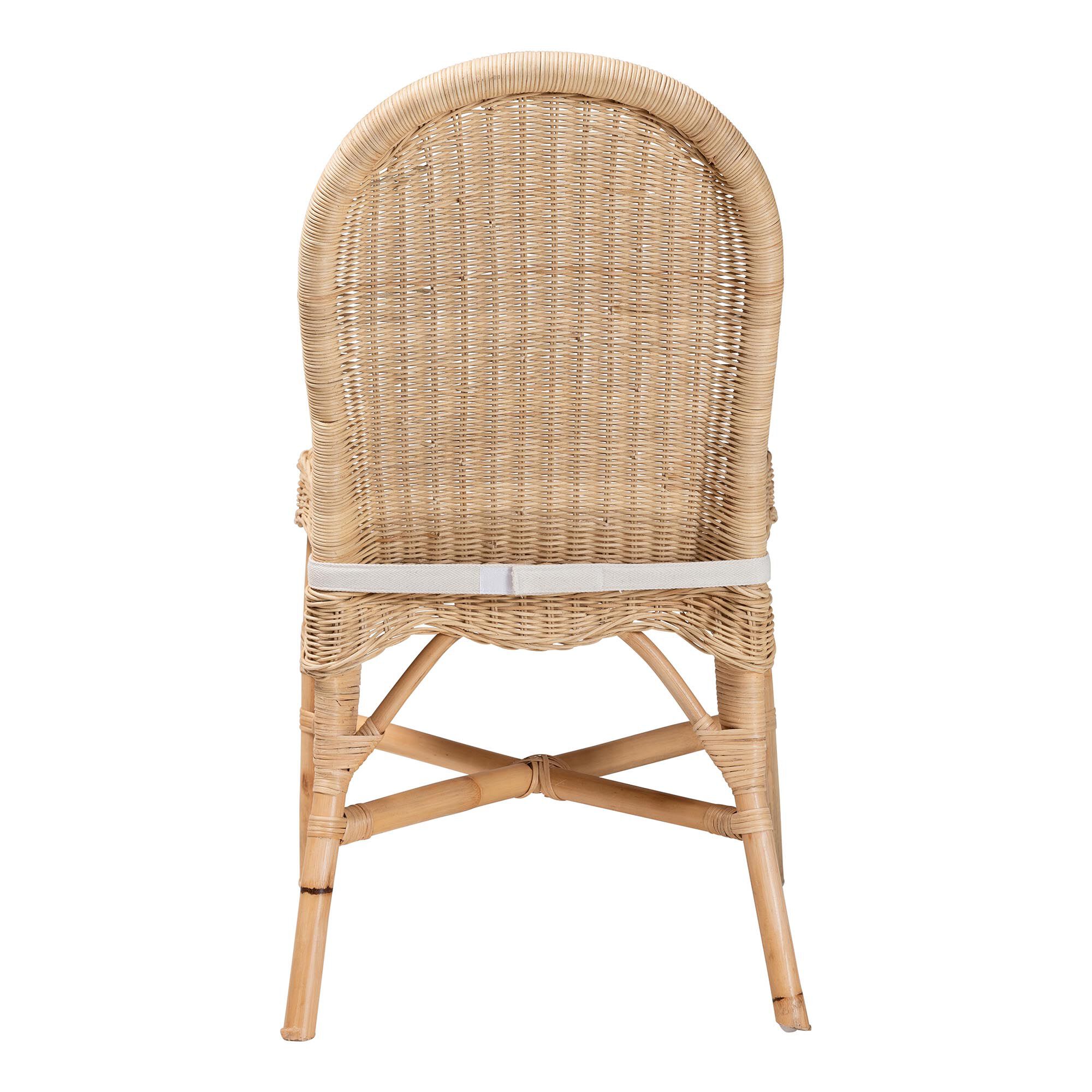 Bilu Bohemian Natural Rattan Dining Chair, NATURAL, alternate image number 4