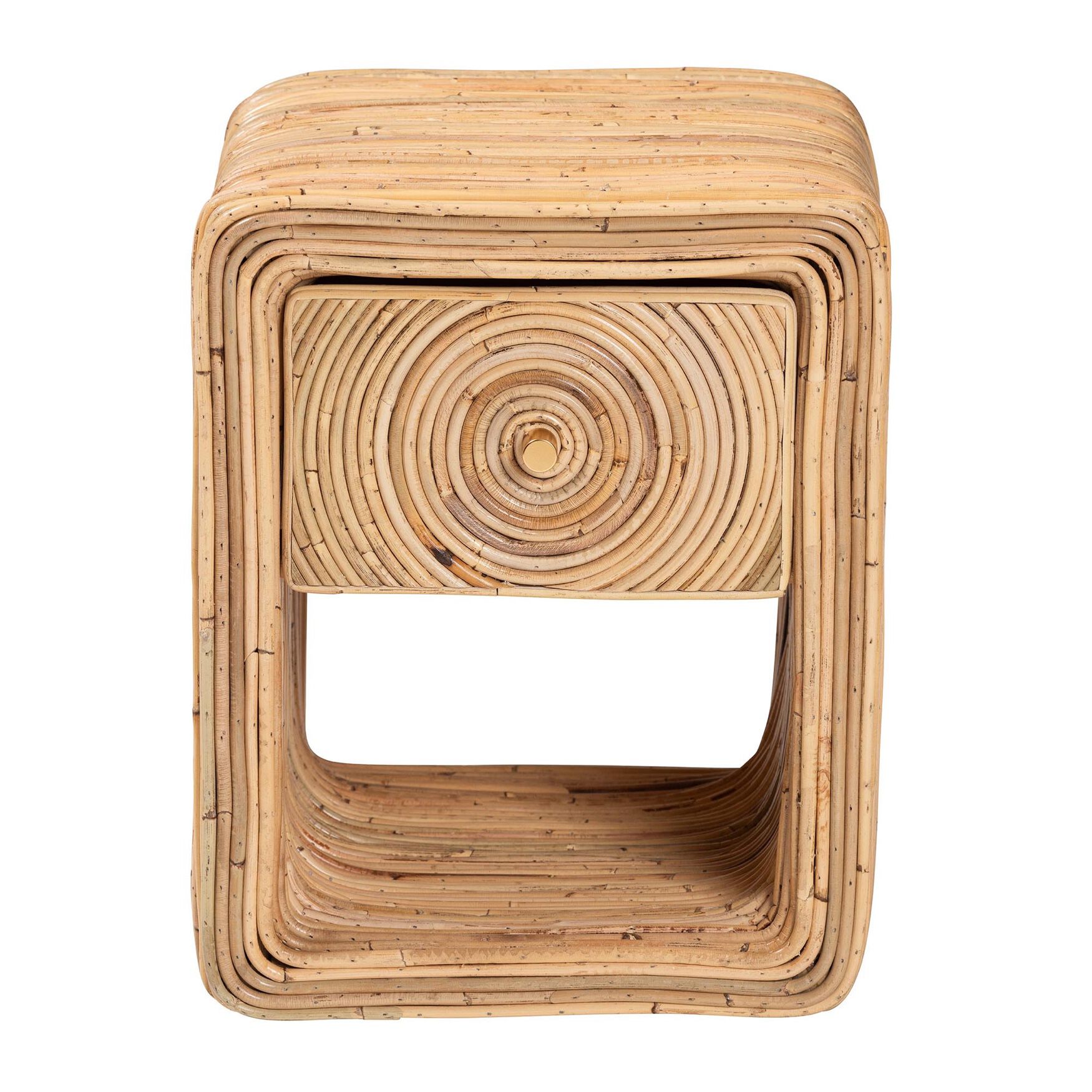 Rosina Bohemian Natural Rattan 1-Drawer Nightstand, , alternate image number 8