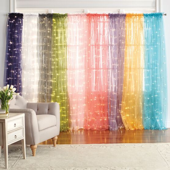84" Pre-Lit Rod-Pocket Curtain Panel, , alternate image number null
