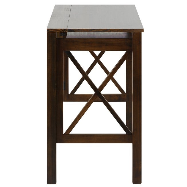 Montego Folding Desk with Pull-Out-Warm Brown, , on-hover image number 1