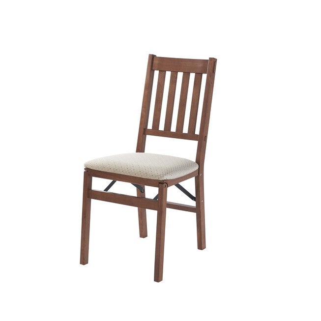 Arts And Craft Wood Folding Chairs, Set Of 2, CHERRY, hi-res image number 0