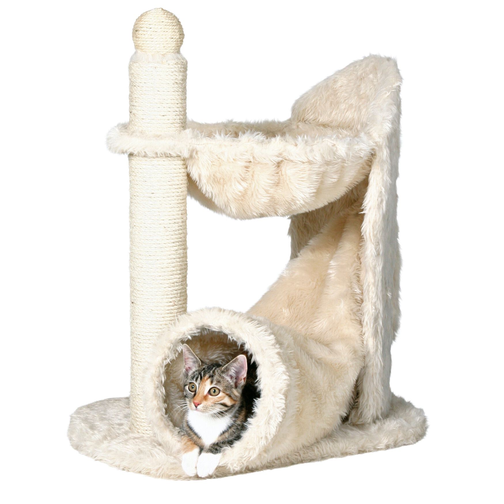 Baza Gandia Scratching Post with Hammock Cream, , on-hover image number 1