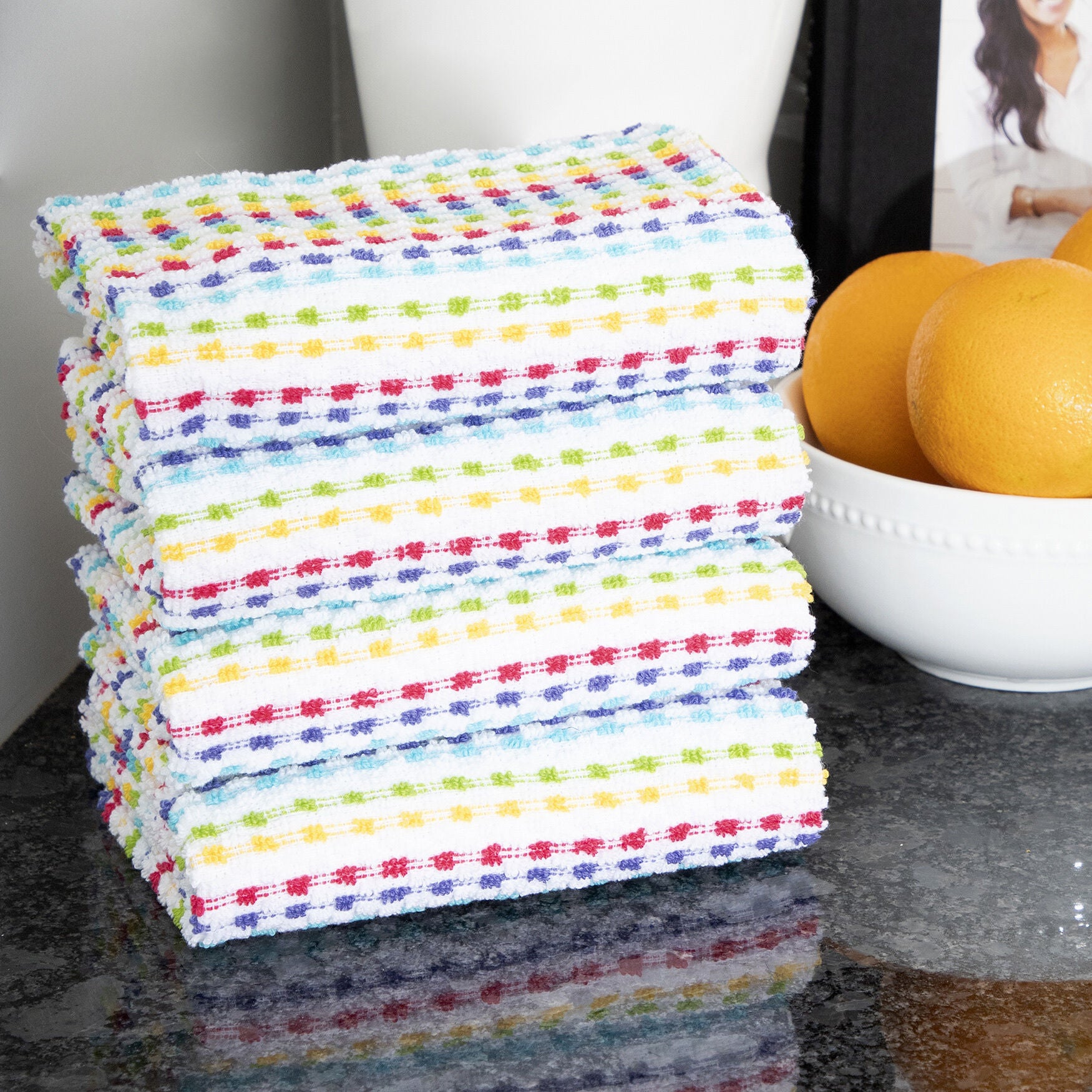 Pebble Bar Mop Towels, Set Of 4 Kitchen Towel, , alternate image number 4