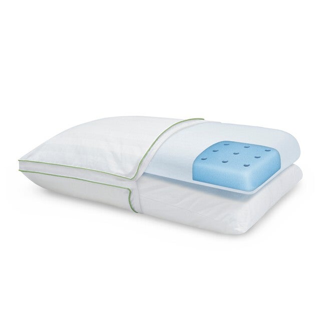SensorPEDIC Dual Comfort Supreme Gusseted Bed Pillow, WHITE, hi-res image number 0