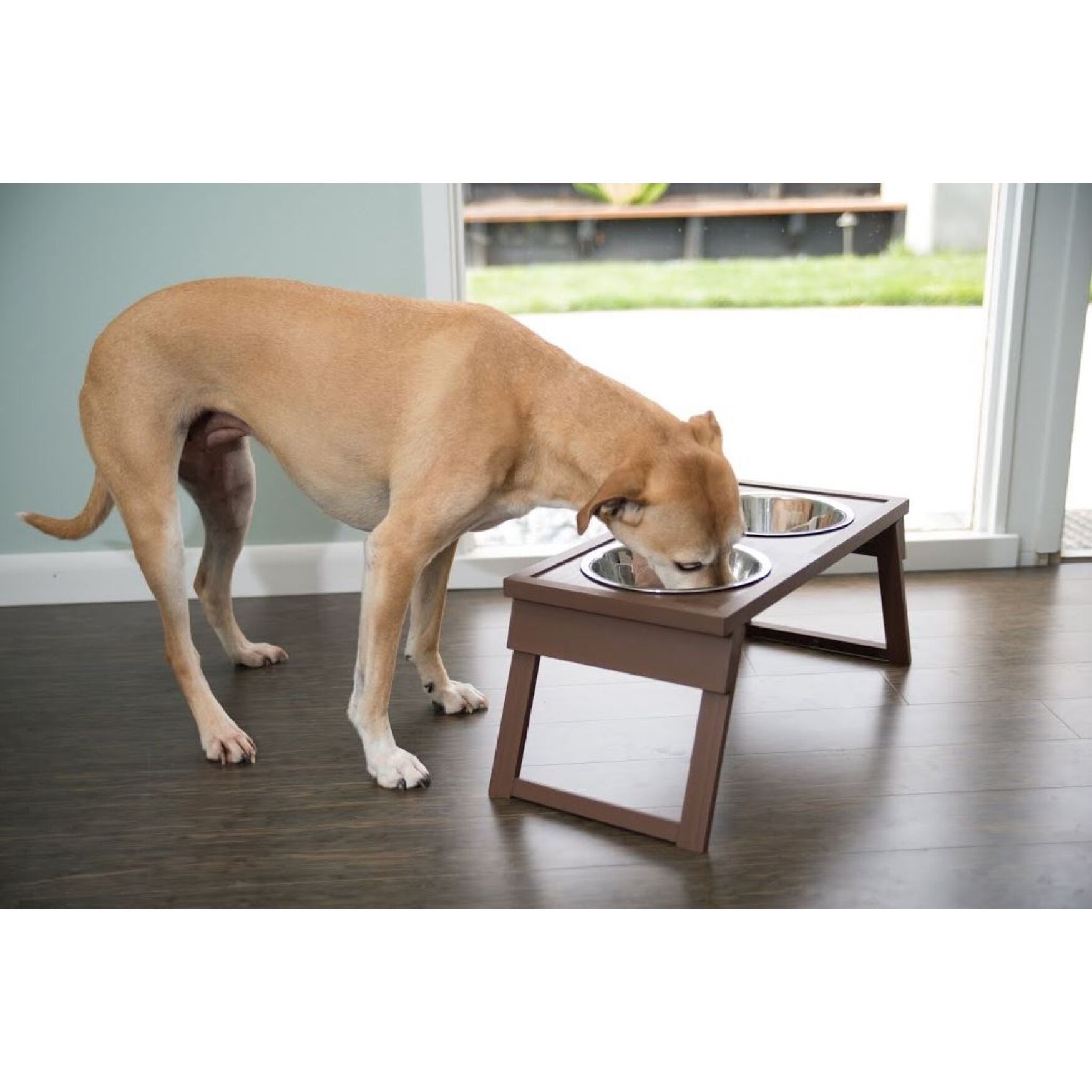 HiLo&trade; Pet Dog Raised Double Diner, RUSSET, hi-res image number 0
