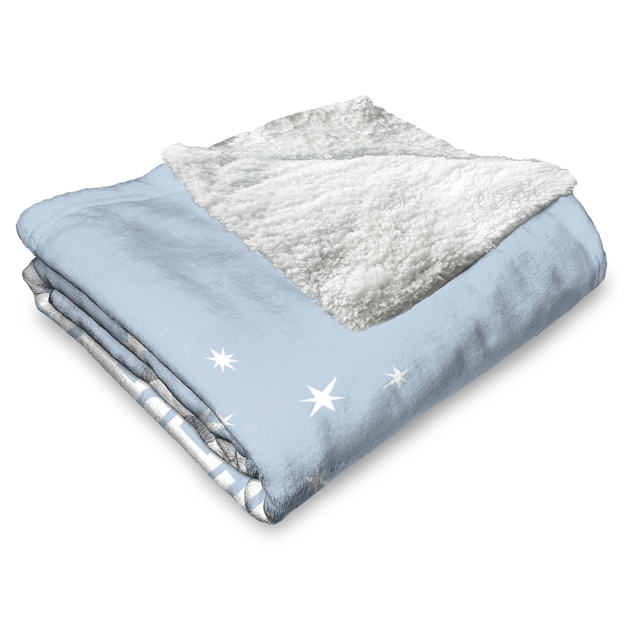 Warner Bros. Where the Wild Things Are Wild Things Silk Touch Sherpa Throw Blanket 50x60 Inches, BLUE, alternate image number 3