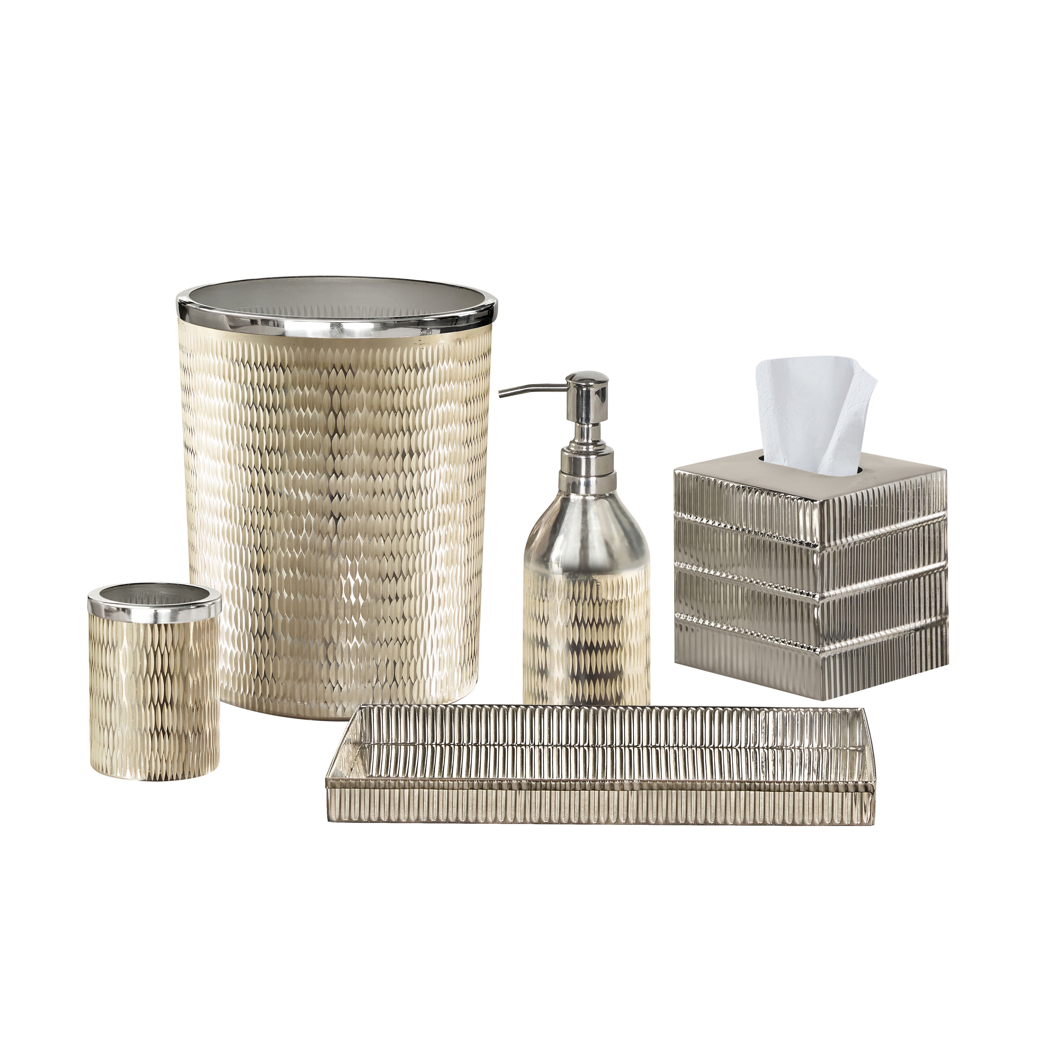 TANNA BATH ACCESSORIES TISSUE COVER, TURQUOISE, alternate image number 2