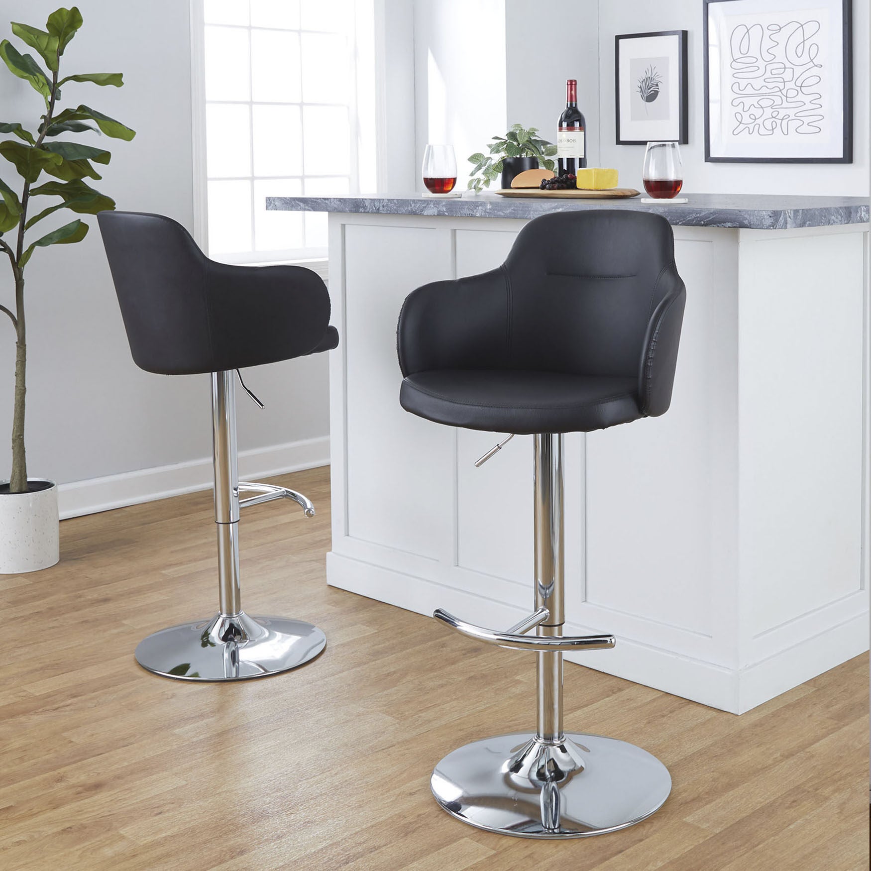 Boyne Adjustable Barstool - Set Of 2, , alternate image number 6