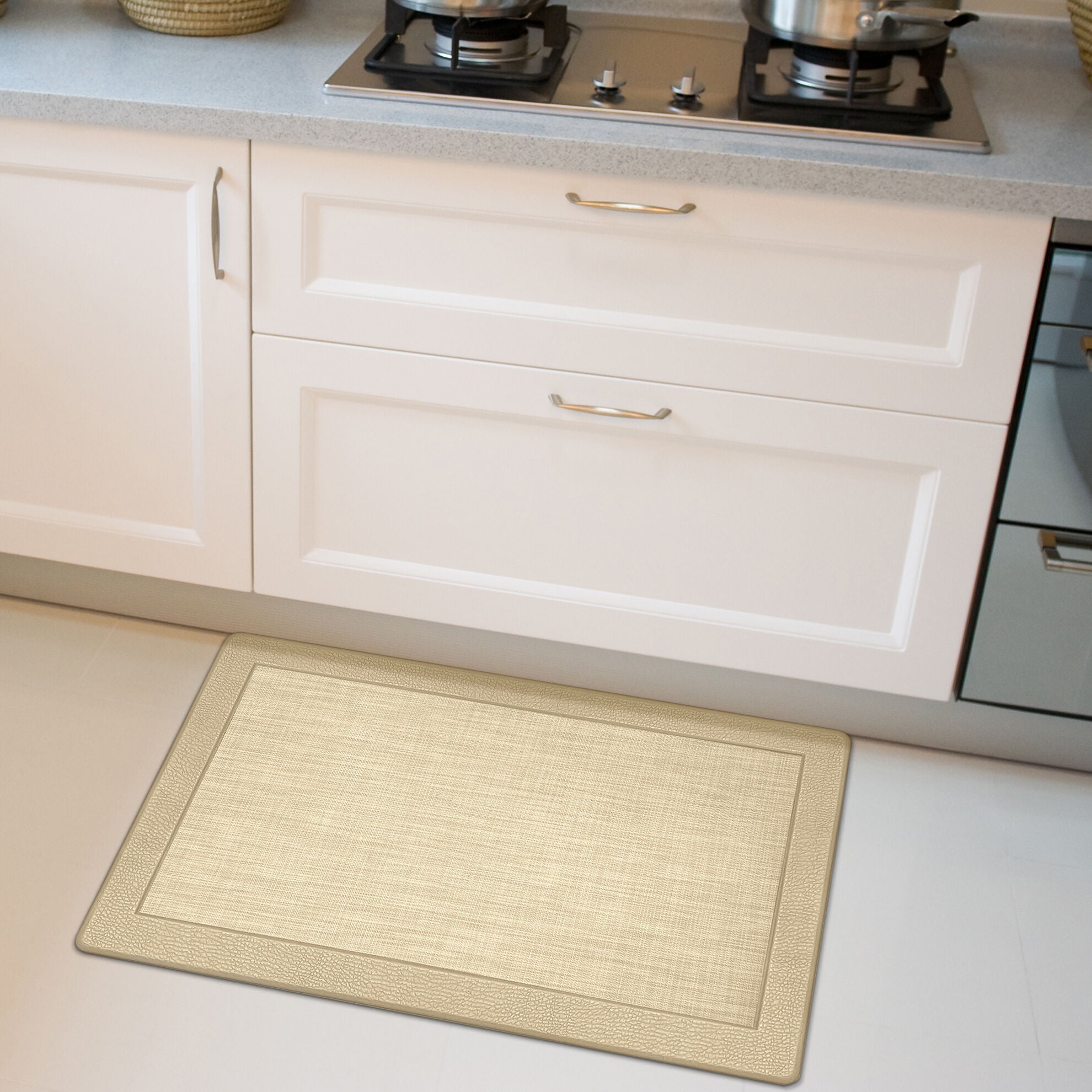 Clarke 18x30 Anti Fatigue Mat, TAN, hi-res image number 0