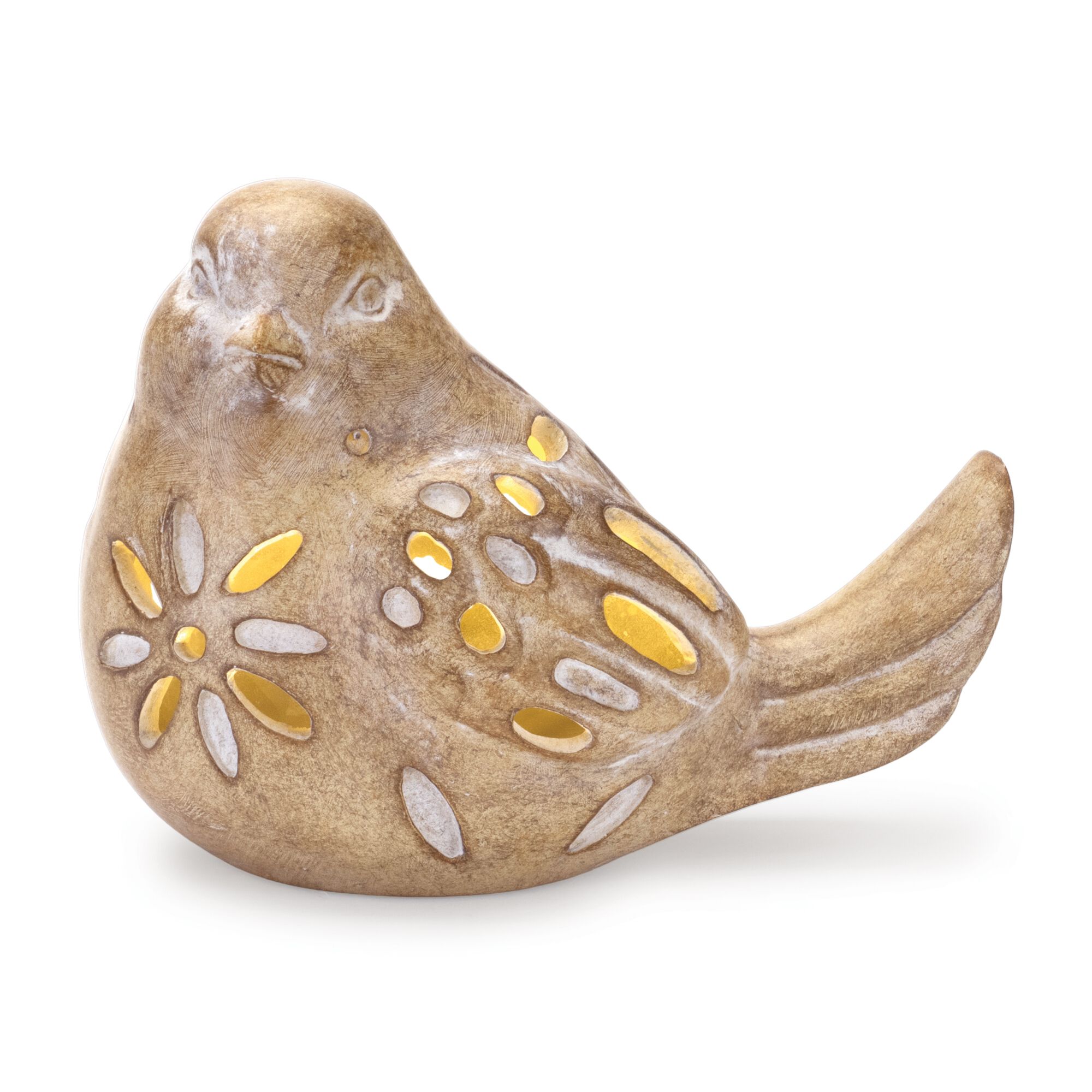 LED Bird Figurine (Set of 2), BEIGE, alternate image number 2