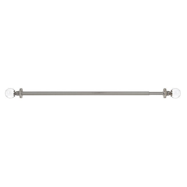 Innovative Decorative Room Darkening Wrap Around Rod & Finial 66-120, BRUSHED NICKEL, hi-res image number null