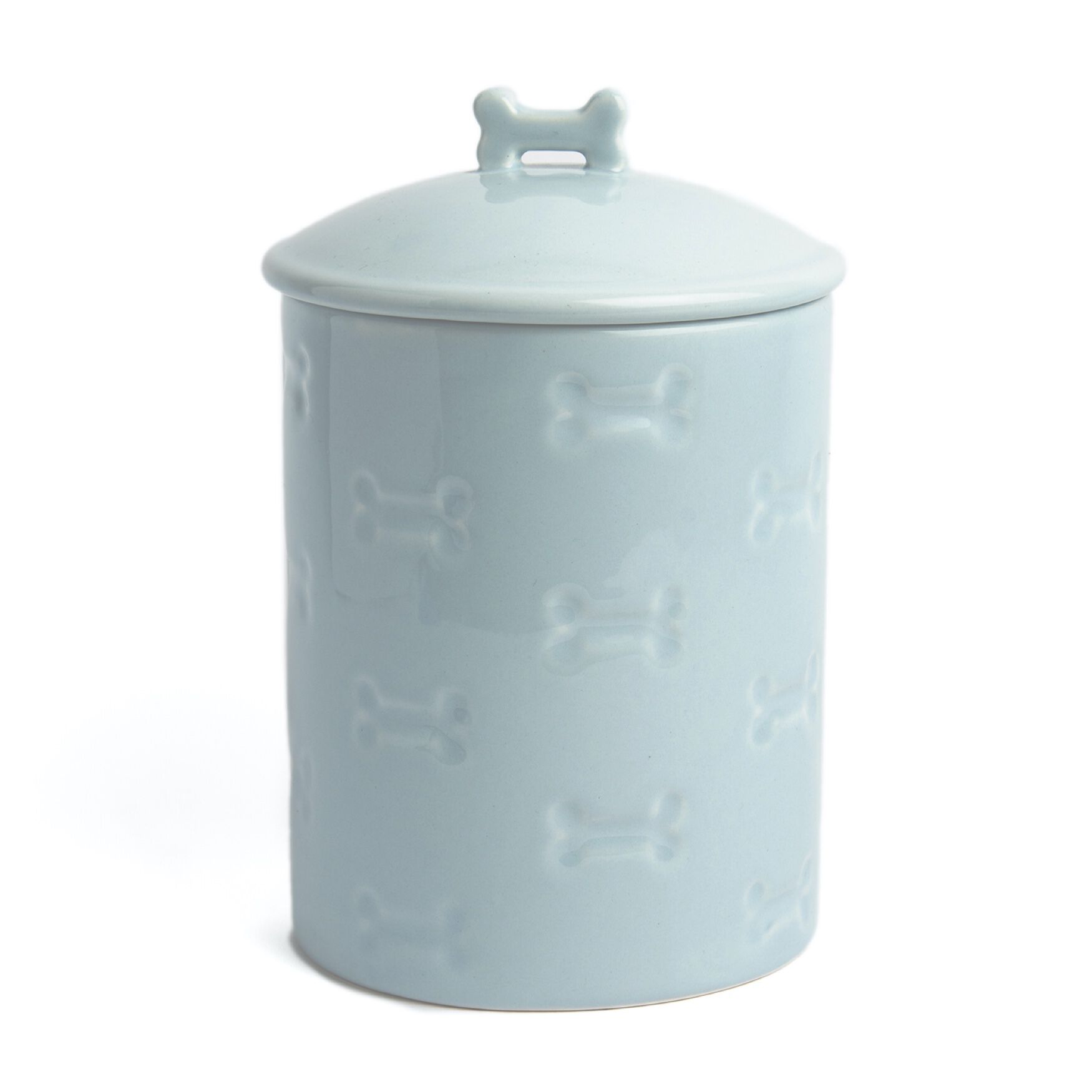 Manor Blue Pet Dog Cat Treat Jar 46Oz, BLUE, hi-res image number 0
