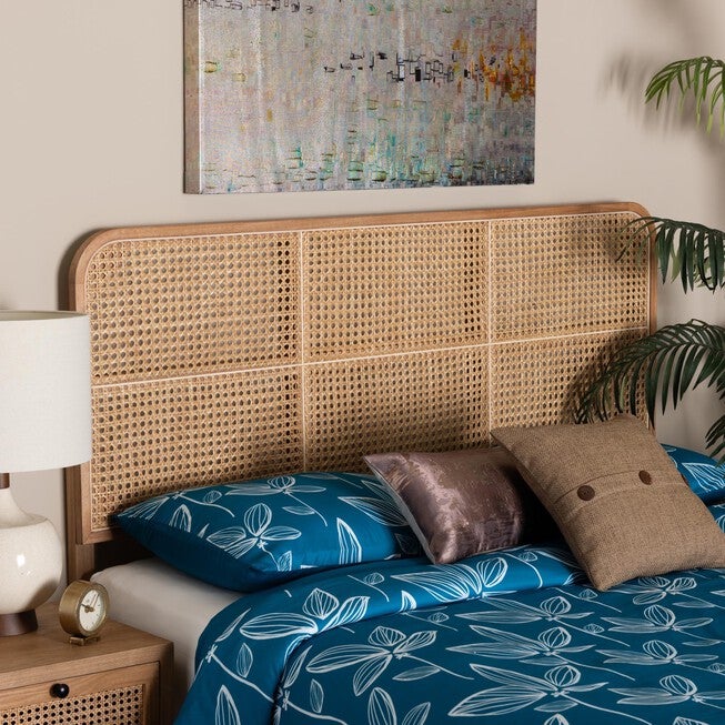 Lainer Modern Bohemian Bamboo Queen Size Headboard, , alternate image number 4