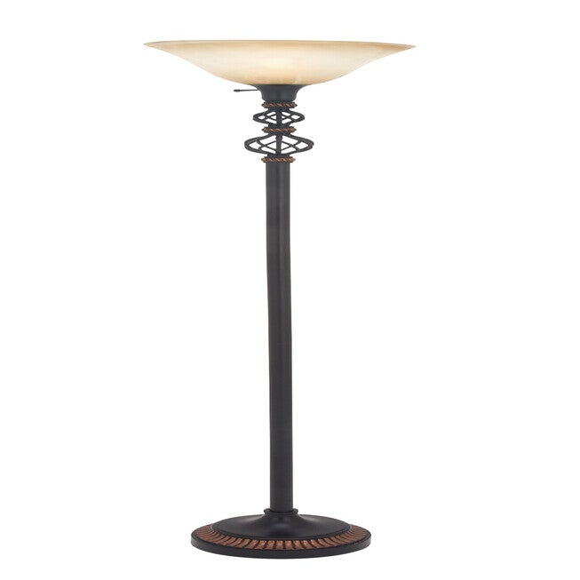 Black Metal Traditional Floor Lamp, BLACK, hi-res image number 0
