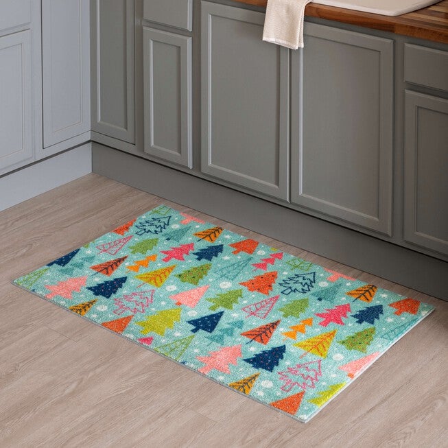 Tree Scatter Kitchen Rug, , alternate image number null