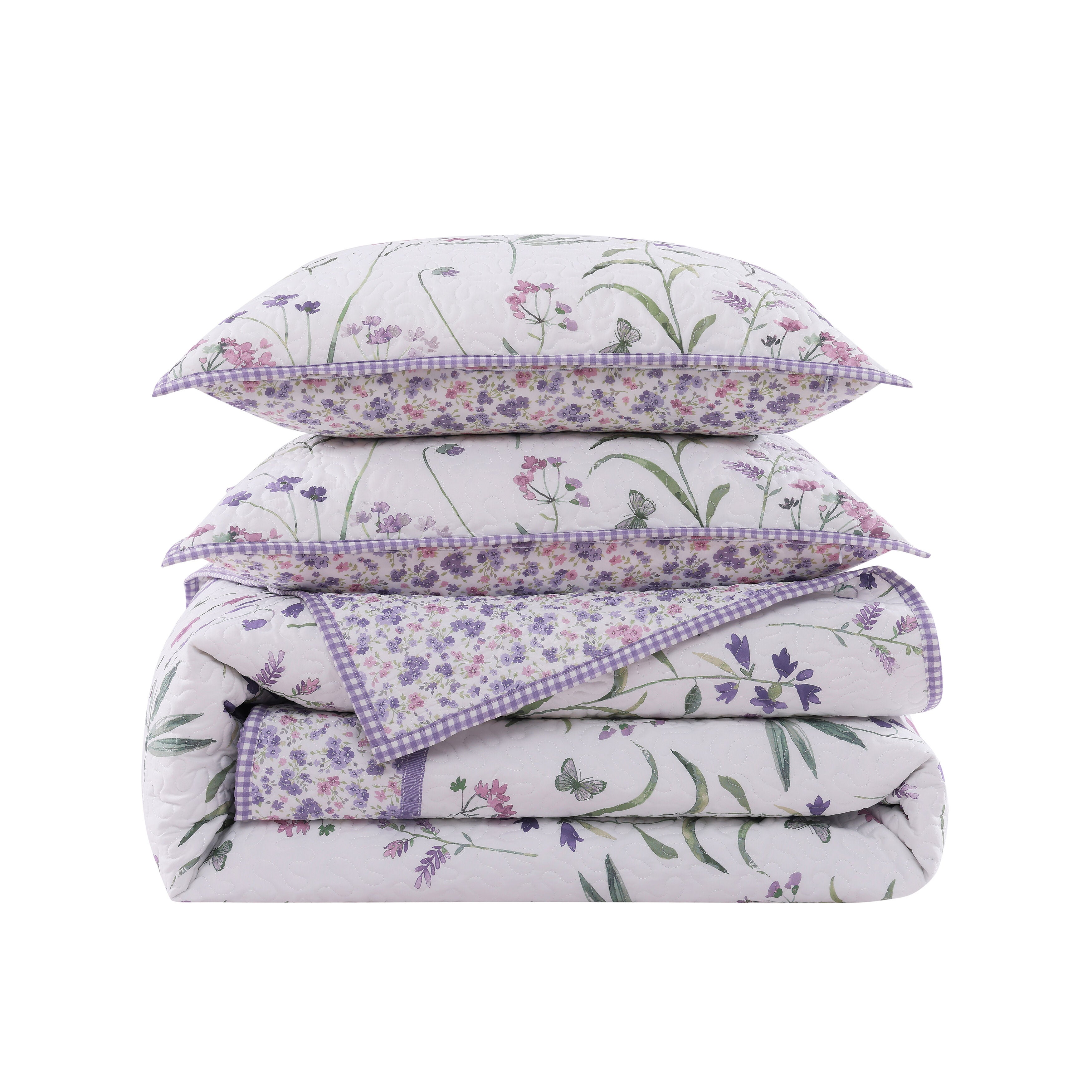 Nola 3 Piece Quilt Set, LILAC, alternate image number 3