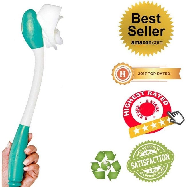 Long Reach Comfort Wipe - Bathroom Hygiene Wand Tool Assistant, , alternate image number null