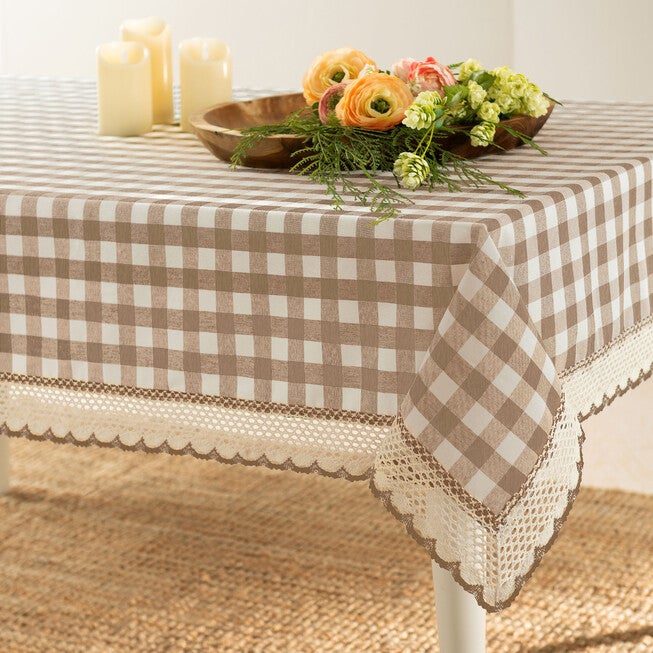 Buffalo Check Tablecloth - 60-in x 84-in, , alternate image number null
