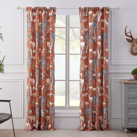 Menagerie Saffron Curtain Panel Pair, SAFFRON, hi-res image number null