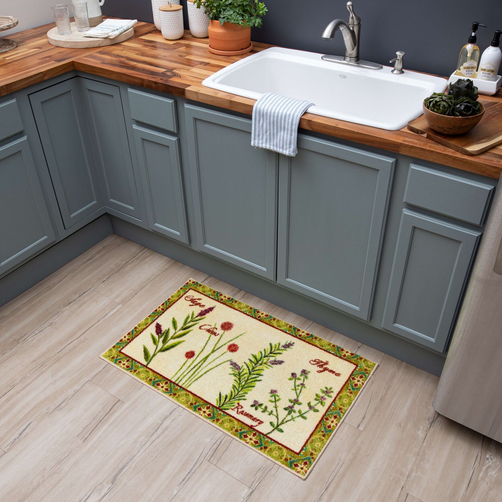 Herb Garden Kitchen Rug, , alternate image number 7