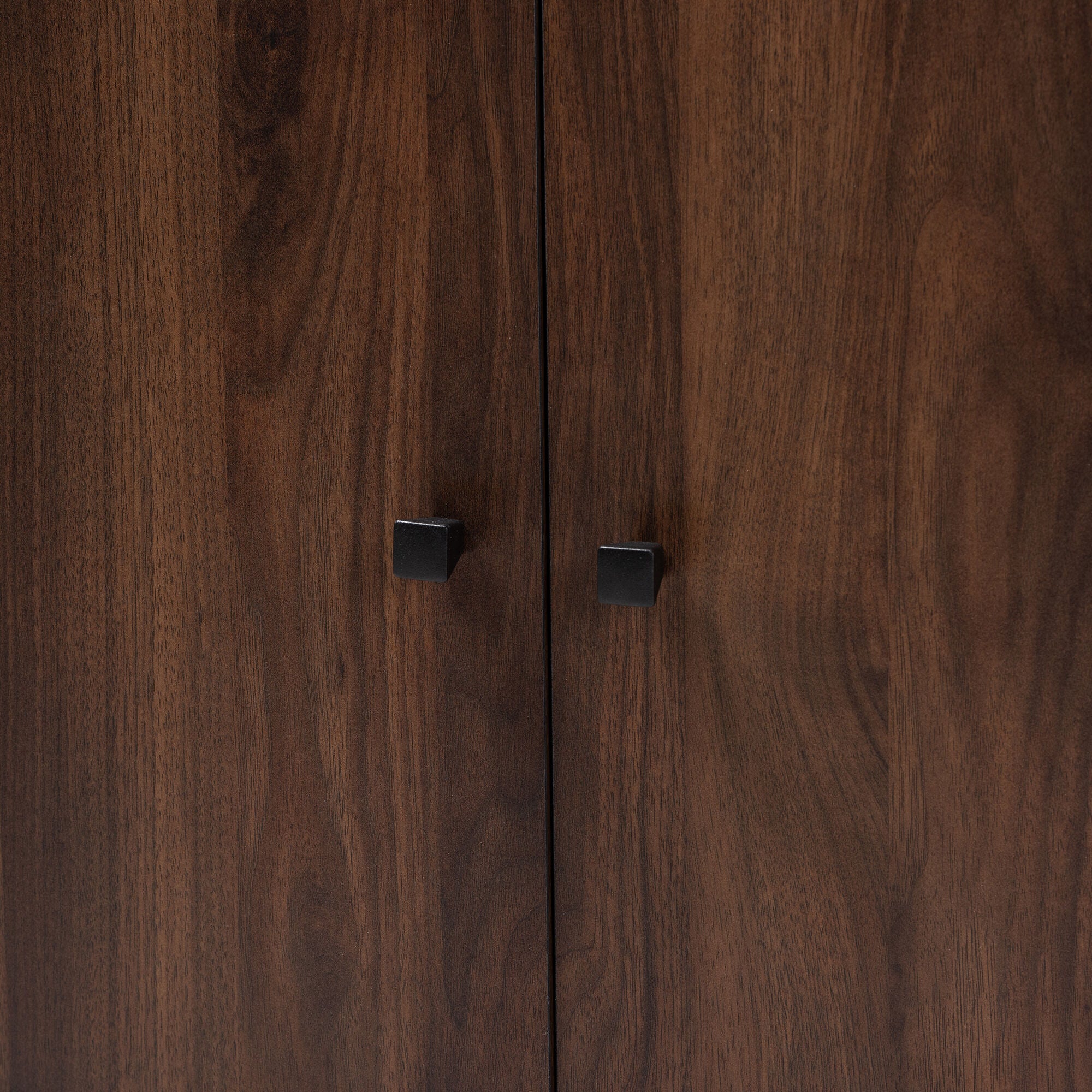 Rossin Modern and Contemporary Walnut Brown Finished 2-Door Wood Entryway Shoe Storage Cabinet, WALNUT, alternate image number 6