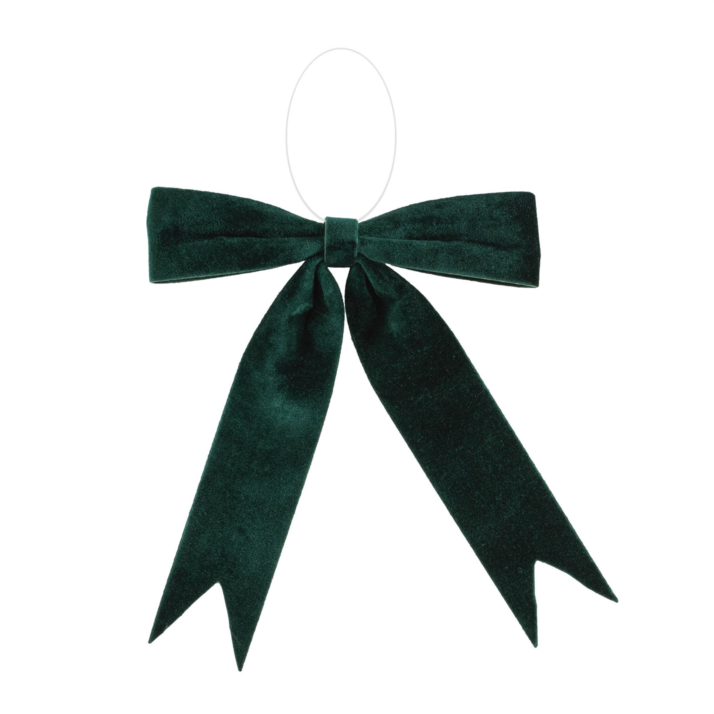Emerald Green Holiday Bow (Set of 2), GREEN, hi-res image number 0
