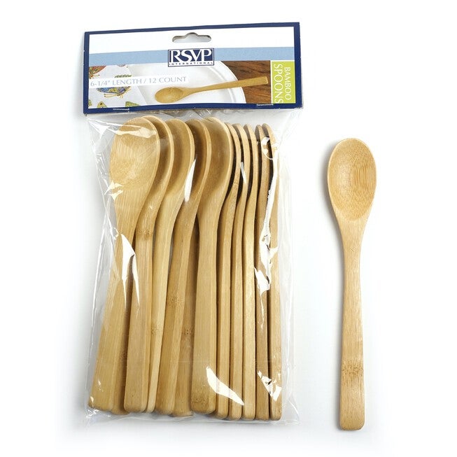Bamboo Spoon - 12 pcs, BROWN, hi-res image number null