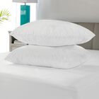 SensorPEDIC Microshield Water Repellent Pillow Protector Pair, WHITE, hi-res image number 0