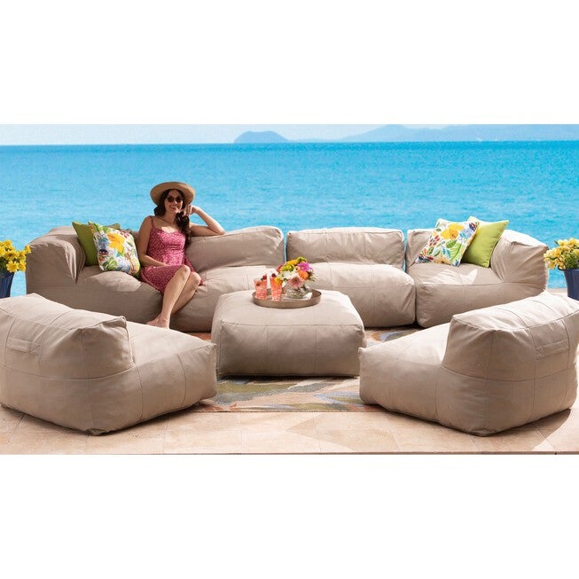 Santorini Modular Corner Patio Chair, , on-hover image number null
