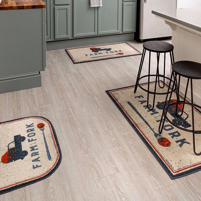 Farm To Fork Grey Kitchen Rug, , alternate image number null