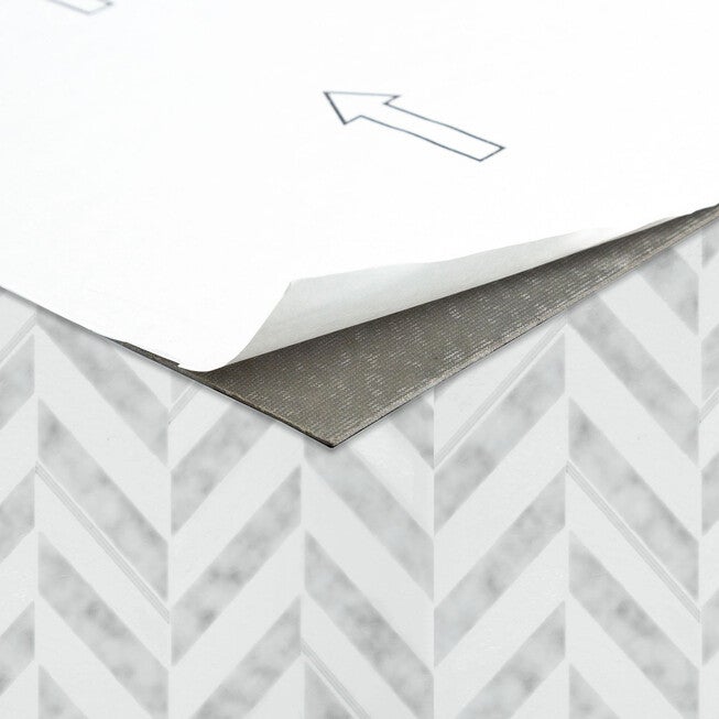 Retro 12x12 Self Adhesive Vinyl Floor Tile - Chevron - 20 Tiles/20 sq. ft., , alternate image number 4