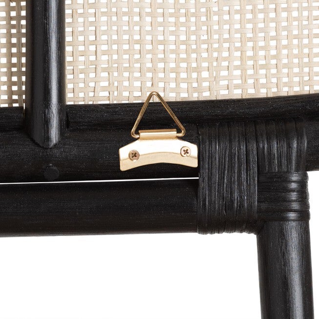 Reegan Modern Bohemian Natural Brown Rattan Queen Size Standalone Headboard, , alternate image number 10