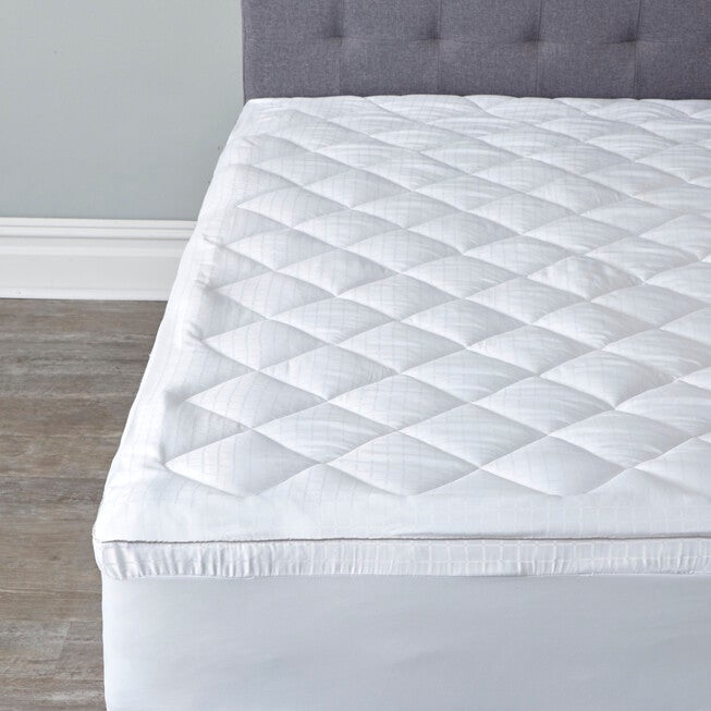 Overfilled Mattress Pad, WHITE, hi-res image number 0