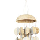 Silver Coconut Shell Coastal Wind Chime, , alternate image number null
