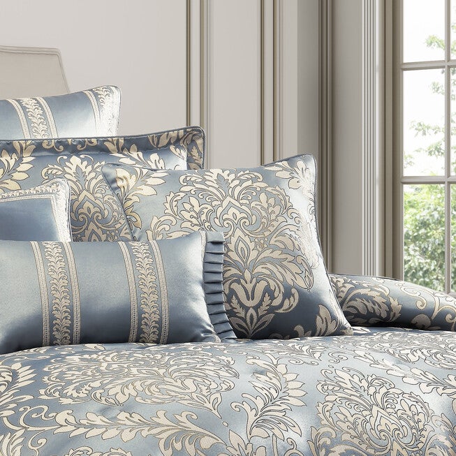 Lorenzo 20 Inch Square Decorative Throw Pillow, BLUE, alternate image number null