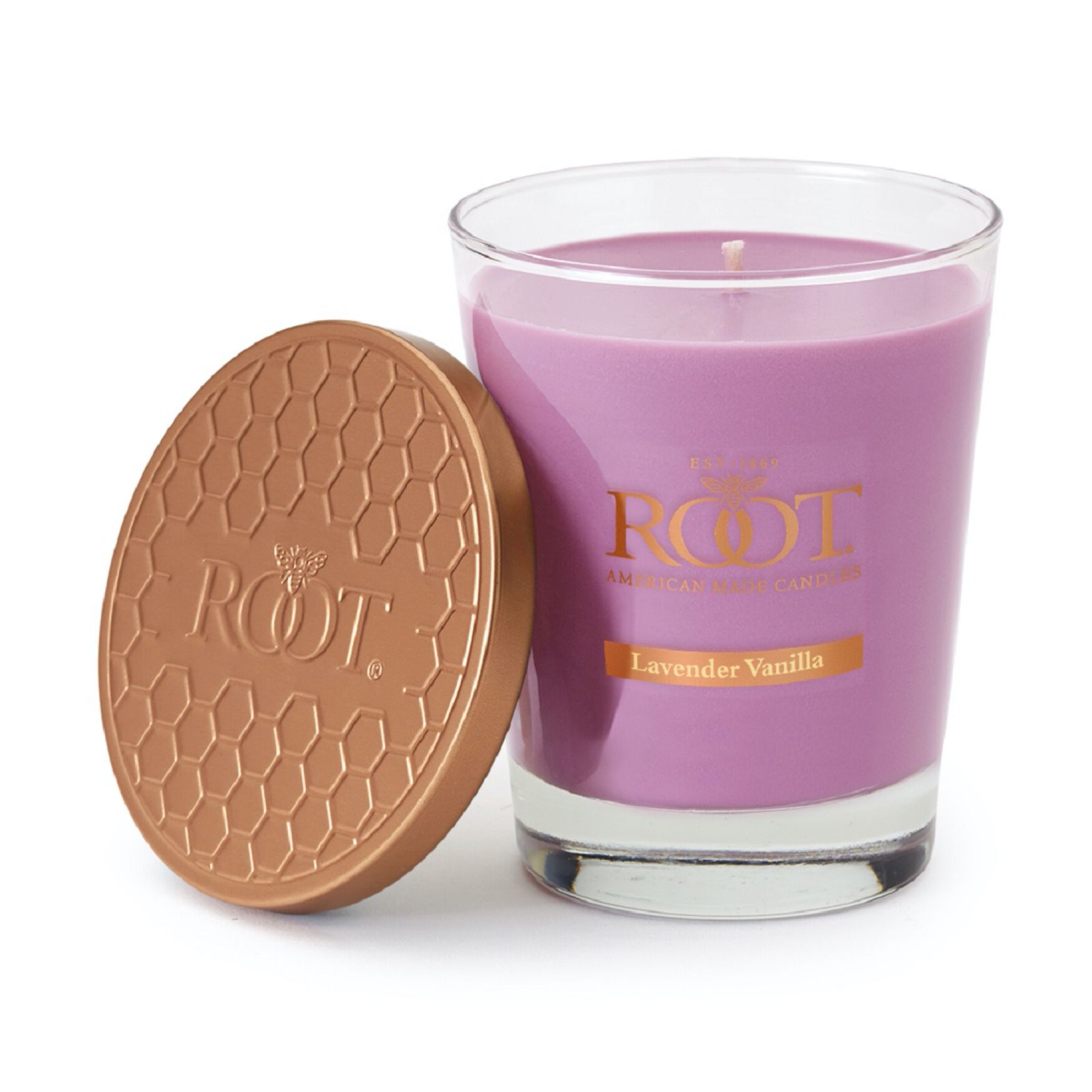 Large Veriglass Lavender Vanilla Jar Candle, DEWBERRY PINK, hi-res image number 0