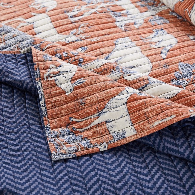 Menagerie Saffron Quilt Set, , alternate image number null