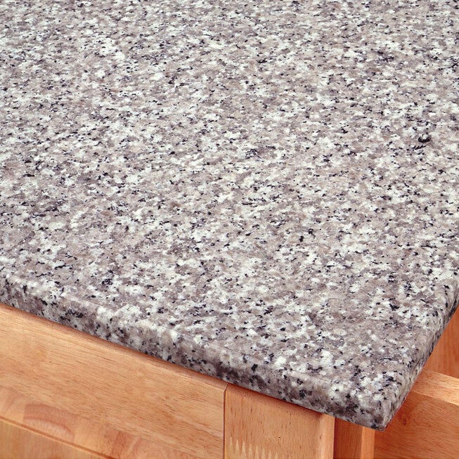 Large Black Finish Create a Cart with Salt & Pepper Granite Top, , on-hover image number 1