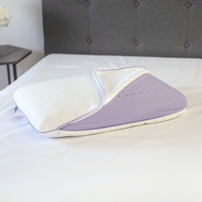SensorPEDIC Relax - Lavender Infused Memory Foam Pillow, , alternate image number 4