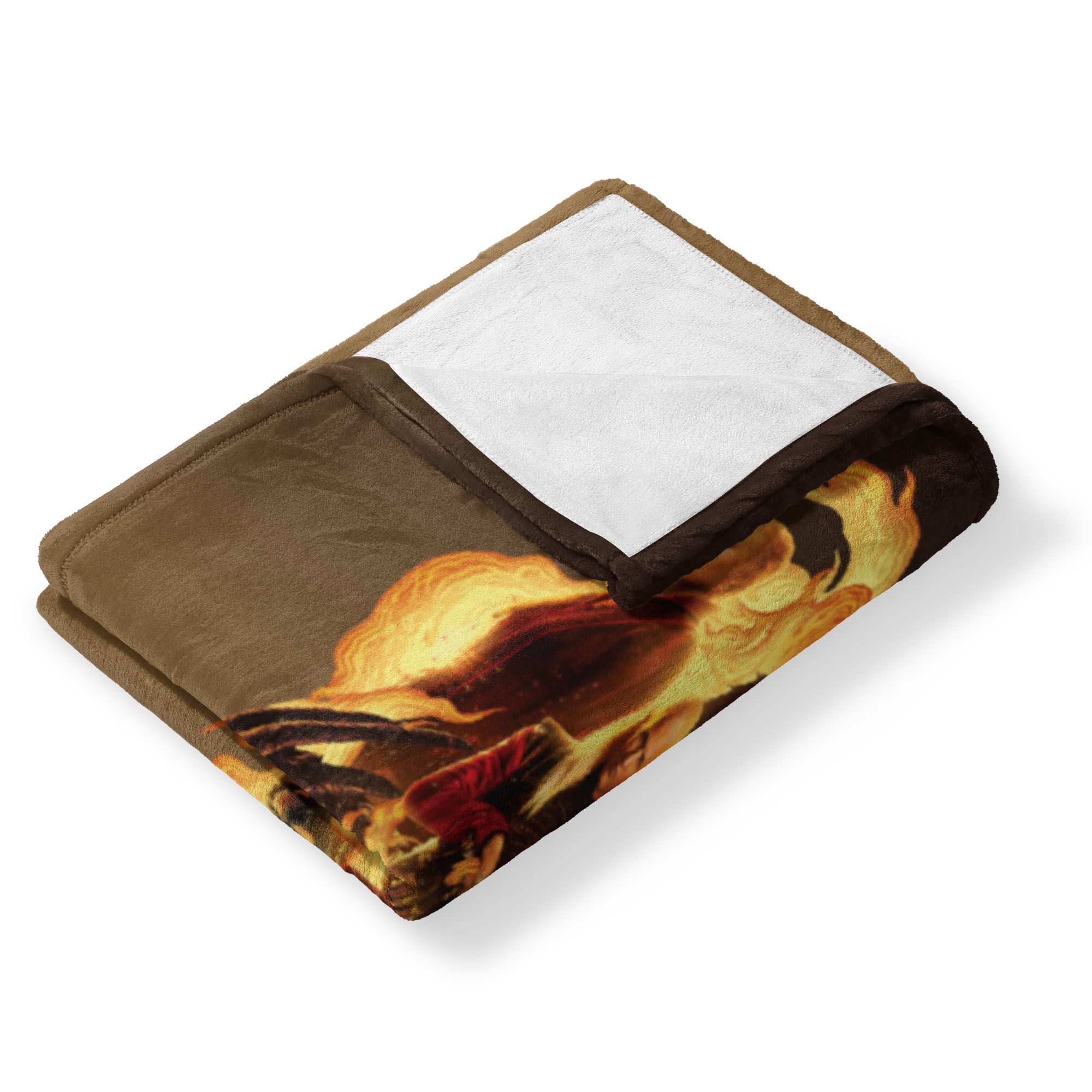 Warner Bros. House of the Dragon Fire and Blood Reigns Silk Touch Throw Blanket 50x60 Inches, YELLOW, alternate image number 3