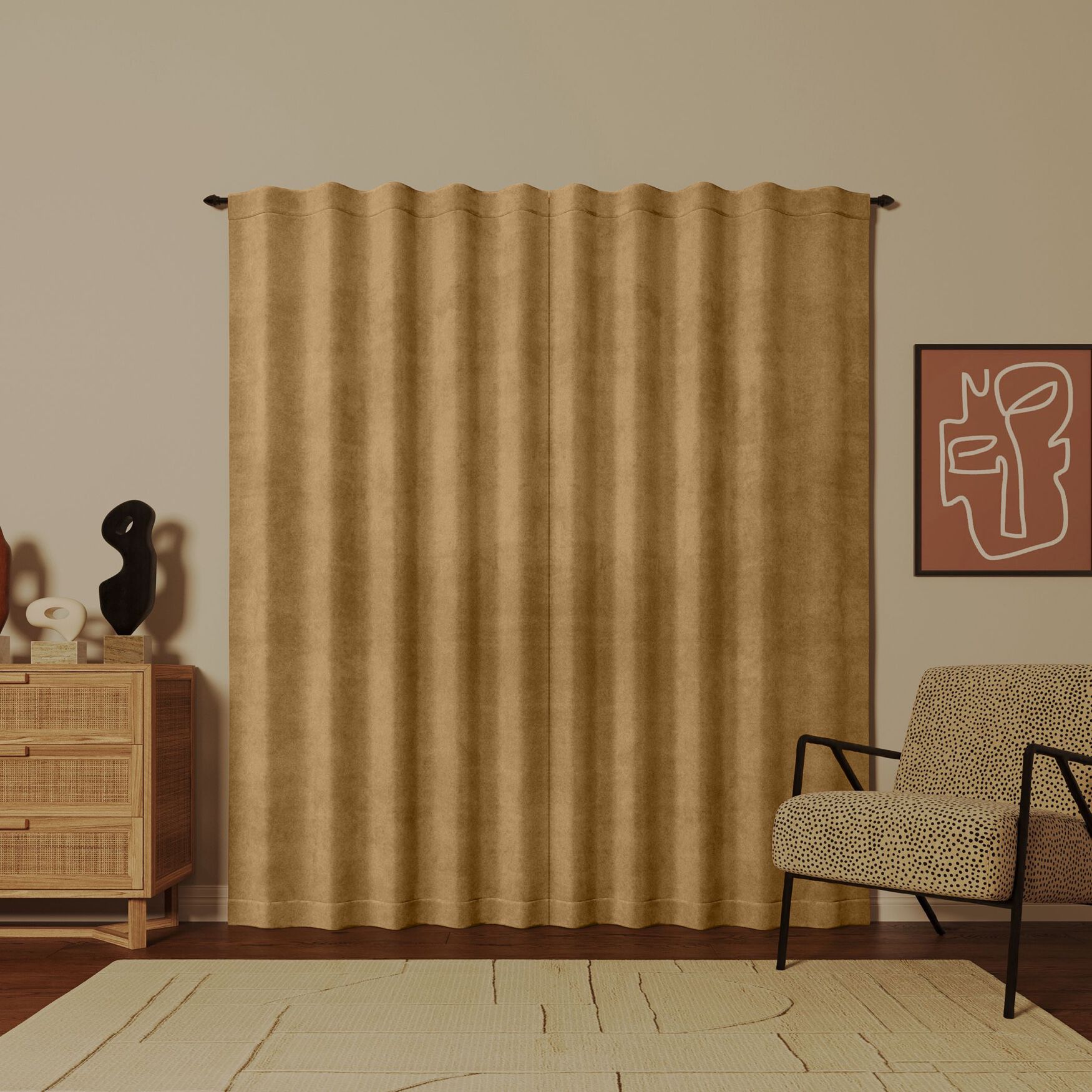 Amherst 100% Blackout Rod Pocket Panel, , alternate image number 1