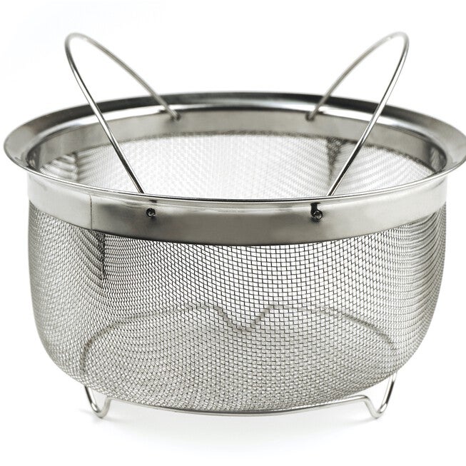 Mesh Basket - Folding Handles - 3qt, GRAY, hi-res image number null