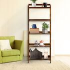 Stratford 5-Shelf Folding Bookcase-Warm Brown, , alternate image number null