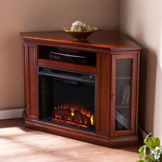 Claremont Convertible Media Electric Fireplace Plus Size Living