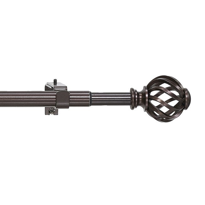 Buono Ii Decorative Rod And Finial Symmetry, BRONZE, hi-res image number null