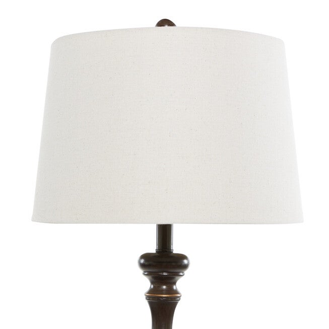 Set Of 3 Brown Polystone Traditional Floor Lamp, , alternate image number null