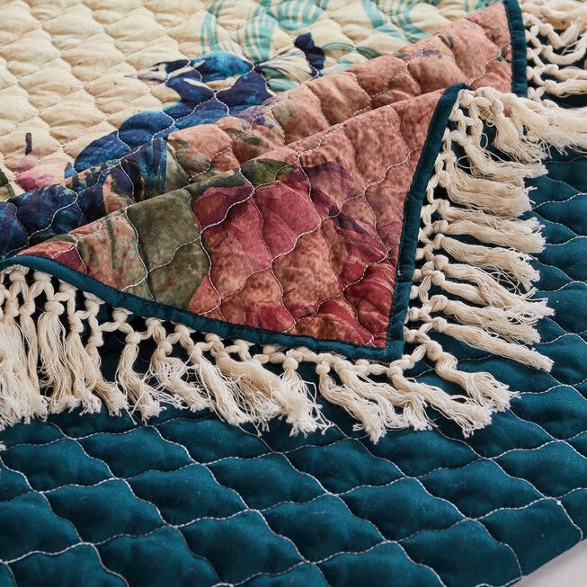 Eden Peacock Quilt and Pillow Sham Set, , alternate image number 3